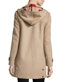 Baysbrooke Hooded Wool Duffle Coat, New Camel