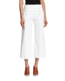 Wide-Leg Crisscross Trousers