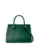 Daisy Medium Crocodile Satchel Bag