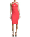 Nooren Sleeveless Grecian Cocktail Dress, Aragosta Orange