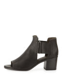 Zephira Leather City Sandal, Black