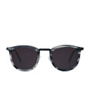 Baja East Shout Square Sunglasses, Baja Black/White