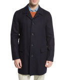 Birmingham Cashmere Long Coat, Navy