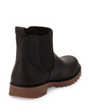 Callum Leather Chelsea Boot, Black, Youth