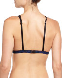 Dentelle Sapphire Bralette, Black/Blue