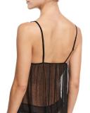 Plumetis Tulle Babydoll, Black