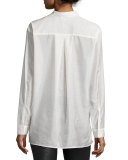 Long-Sleeve Batiste Boyfriend Shirt