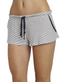 Striped Lounge Shorts, Moonlit Blue