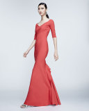 Kimmy Half-Sleeve Mermaid Gown