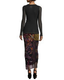 Patchwork Column Skirt, Gardenia