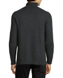 Chunky Wool/Cashmere-Blend Turtleneck Sweater
