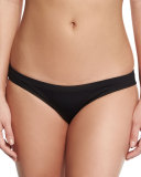 Everyday Solid Low-Rise Swim Bottom, Black