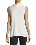 Long Sleeveless Turtleneck Top 