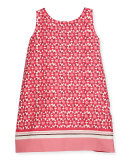 tanner floral tile shift dress, multipattern, size 7-14
