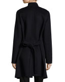 Double-Face Long Wrap Coat 