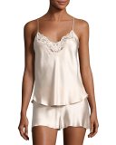 Bijoux Silk Satin Cami & Short Pajamas Set 