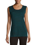 Melange Long Knit Tank