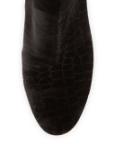 Erika Velvet Ankle Boot, Black