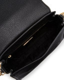Duet Chain Convertible Shoulder Bag, Black/New Ivory
