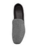 Bray Flannel Smoking Slipper, Gray
