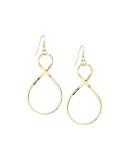Golden Figure-Eight Dangle Earrings
