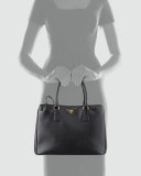 Saffiano Gardener's Tote Bag, Black (Nero)