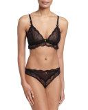 Présage Lace Tanga Thong, Black