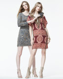 Hivera Embellished Cashmere Dress, Derby Gray