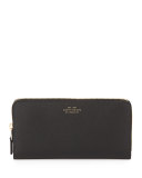 Panama Large Zip Wallet, Black