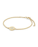 Star of David Bracelet with Diamonds in 18k Gold