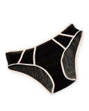 Metropolis Hotpants, Black/Pink Lilly