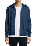 Basic Zip-Up Hoodie, Indigo