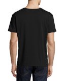 Panther-Print T-Shirt, Black