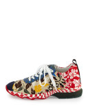 Chameleon Floral-Print Canvas Sneaker, Multi
