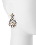 Bavaria Crystal Statement Earrings, Multi