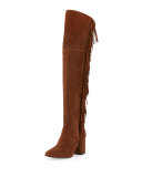 Jodi Fringe Suede Over-The-Knee Boot