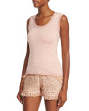 Scoop-Neck Star-Stitch Tank