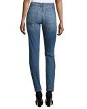 Jane Distressed Skinny Jeans, Light Blue