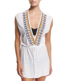 Murano Embellished Coverup Dress