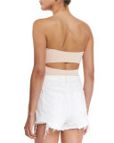 Strappy Stretch Jersey Tank, Blush