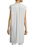 Cap-Sleeve Georgette Layering Dress
