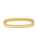 Princess 18k Gold Petite Bangle with Diamonds
