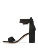 Suede Ankle-Strap City Sandal