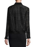 Cityscape Fil Coupe Sonja Bomber Jacket, Black