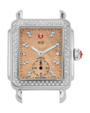 16mm Deco Diamond Mother-of-Pearl Watch Head