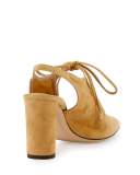 Camil Suede Tie-Front Pump