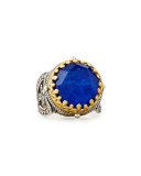 Small Round Lapis Ring