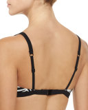 Adele Printed Keyhole Swim Top