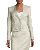 Eve Smoking Jacket, Silver  