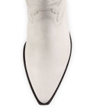 Dallin Leather Western Boot, White